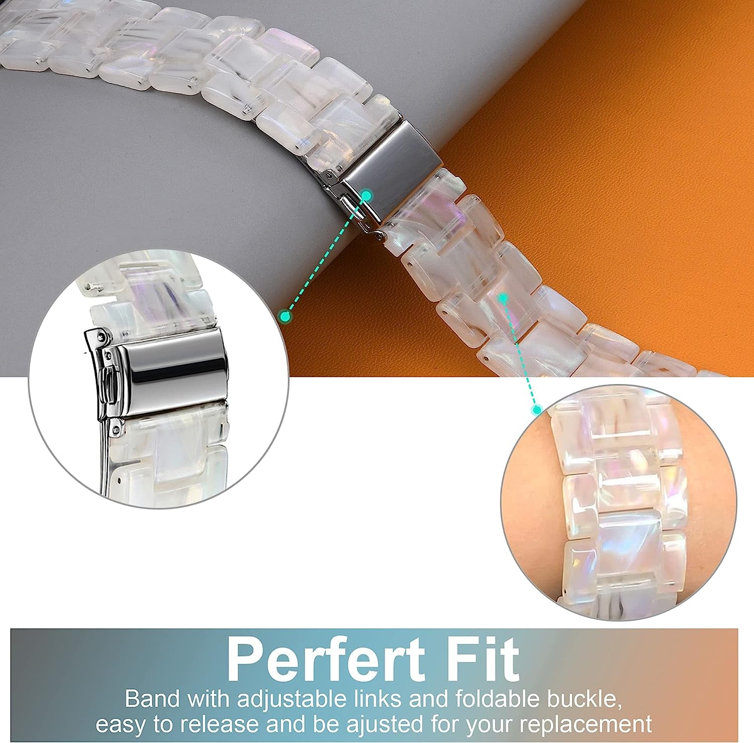 Wongeto Compatible with Fitbit Fitbit Versa 3 /Fitbit Sense Bands Women Men,Resin Bands Replacement Wristband for for Fitbit Sense & Sense and Versa 3 Smartwatch (Fluorescent Color)  Wongeto   