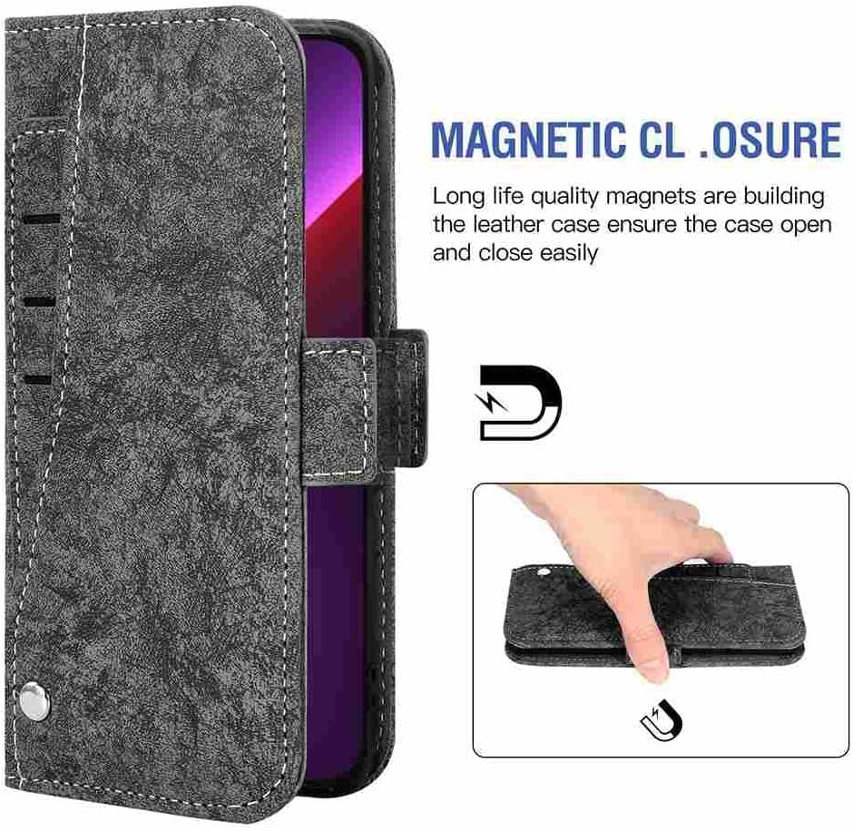 DIIGON Phone Cover Folio Wallet Case for LG G8, Premium PU Leather Slim Fit Cover for LG G8, 1 Photo Frame Slot, Prevent Scratches, Black  DIIGON   