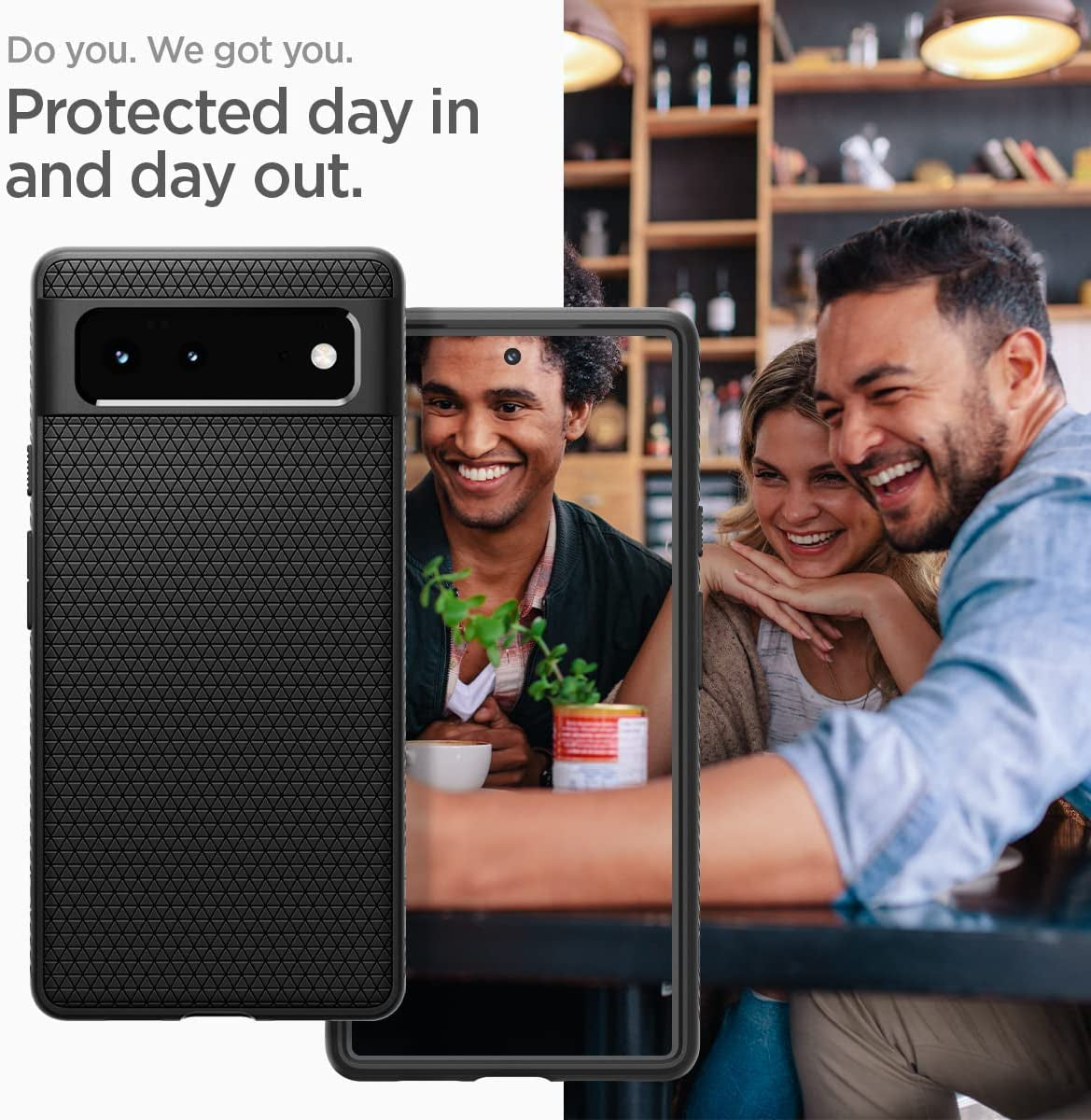 Spigen Liquid Air Armor Designed for Google Pixel 6 Case (2021) - Matte Black  Spigen   