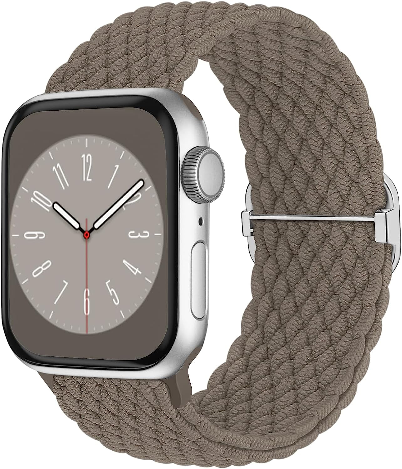 Braided Solo Loop Compatible with Apple Watch Band 38Mm 40Mm 41Mm 42Mm 44Mm 45Mm 49Mm for Women Men, Stretchy Straps Elastic Sport Wristbands for Iwatch Series 8 7 6 5 4 3 2 1 SE Ultra  Butifacion Stone 38/40/41mm 