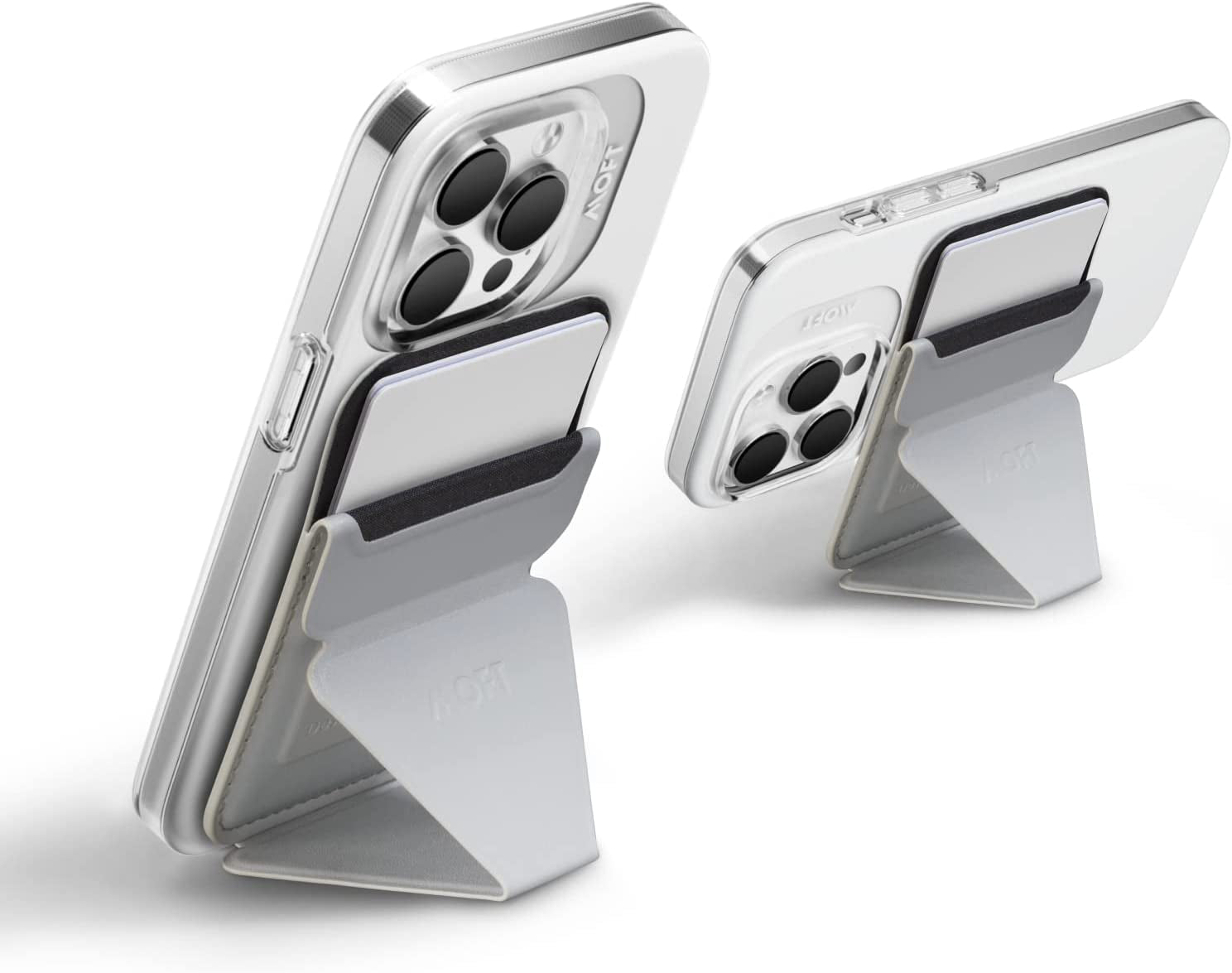 MOFT Magsafe Wallet Stand for Iphone 14/13/12 Series Magsafe Compatible Phone Stand with 3 Viewing Angles (Night Black)  MOFT Misty Cove  