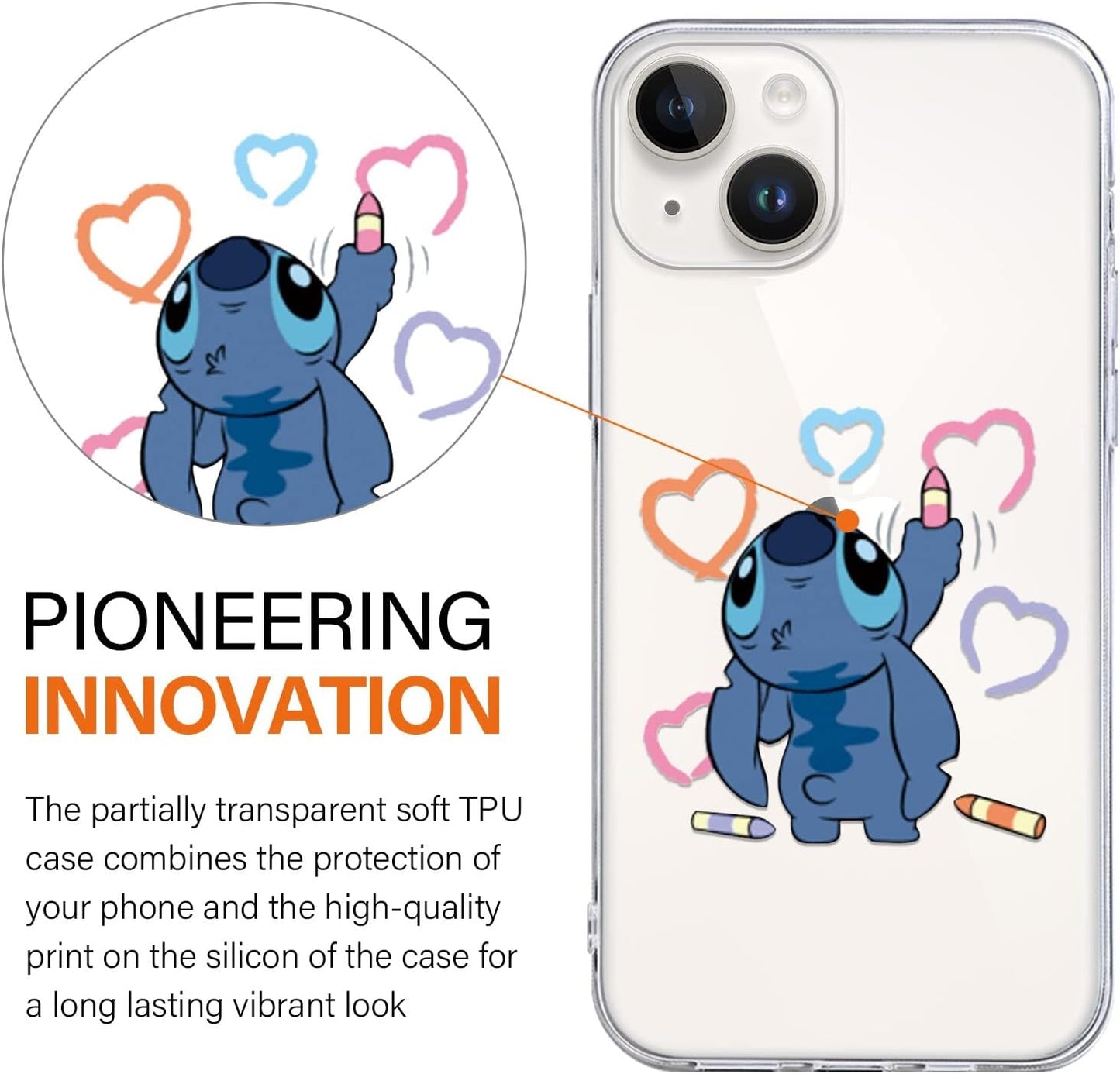 [2 Pack] Cute Case for Apple Iphone 13 Mini Case, Cartoon Kawaii Character Aesthetic Cool Phone Cases Girly for Girls Boys Kids Women Men Clear Soft TPU Protective Cover Funda for Iphone 13 Mini 5.4"  QSN US   