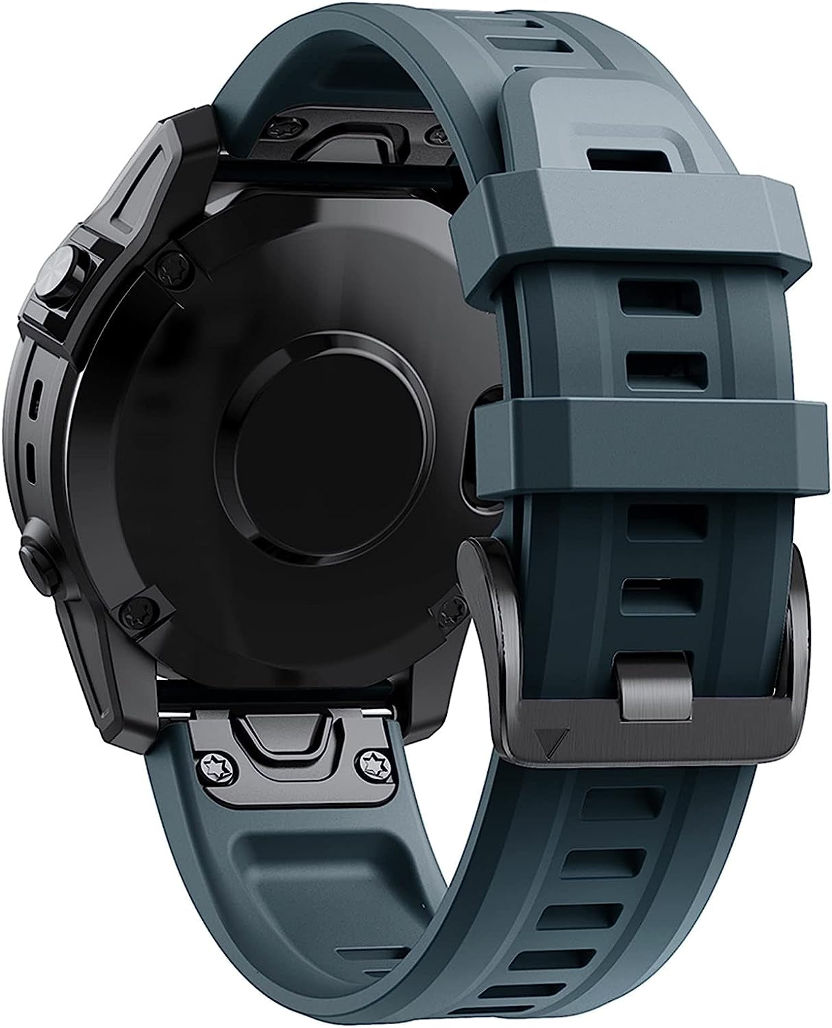 ZLAST 22 26Mm Smart Watch Bands for Garmin Fenix 7 7X Silicone Straps Quick Release Watchband Fenix 6 5 6X 5X Plus/945 Bracelet Correa  ZLAST Black Green 22mm Fenix 5 5Plus 