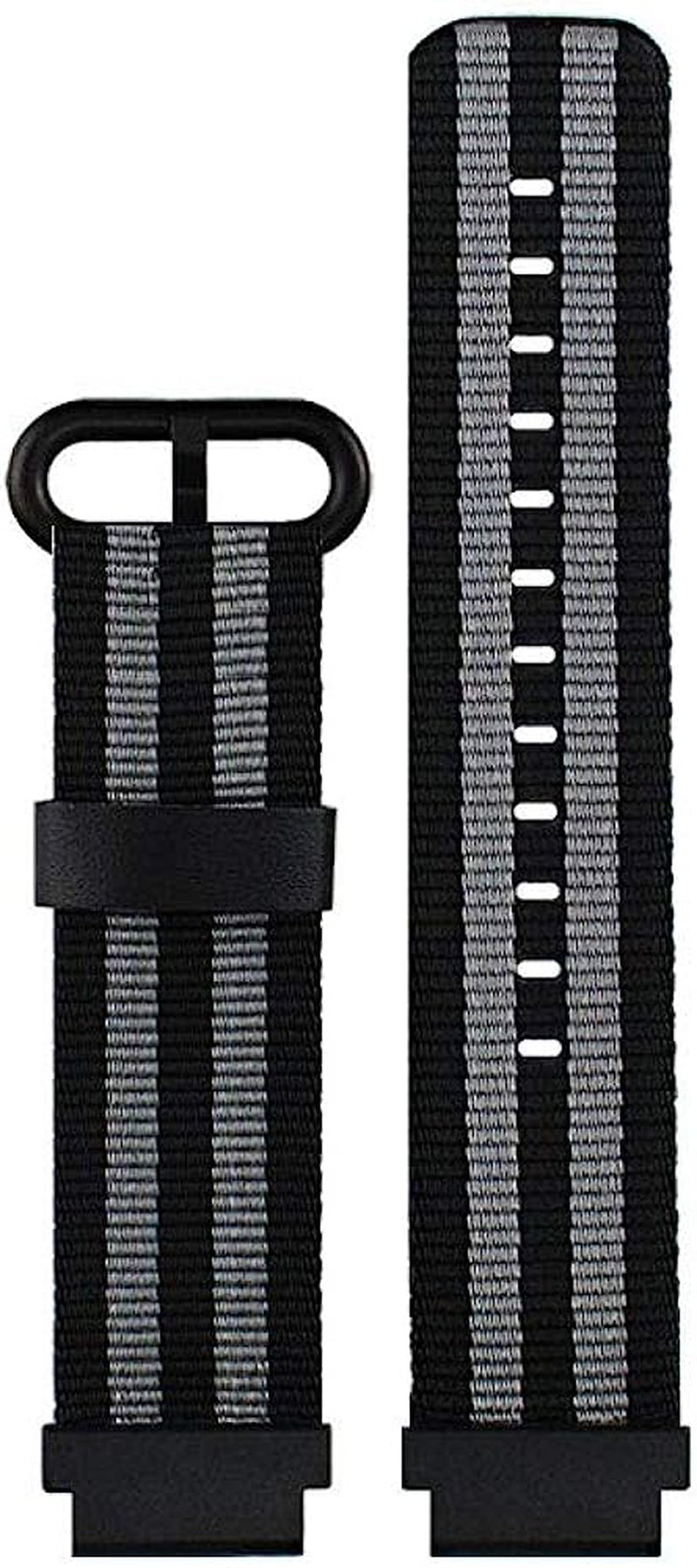 C2D JOY Classic Nylon Weave Band Compatible with Garmin Vivosmart HR Hr+Plus Approach X10 X40 Replacement Bands Smart Watch Strap with Accessory Adpaters  C2D JOY (10#) Band + Black Adapter Small (Fits 5.0-7.0" wrists) 