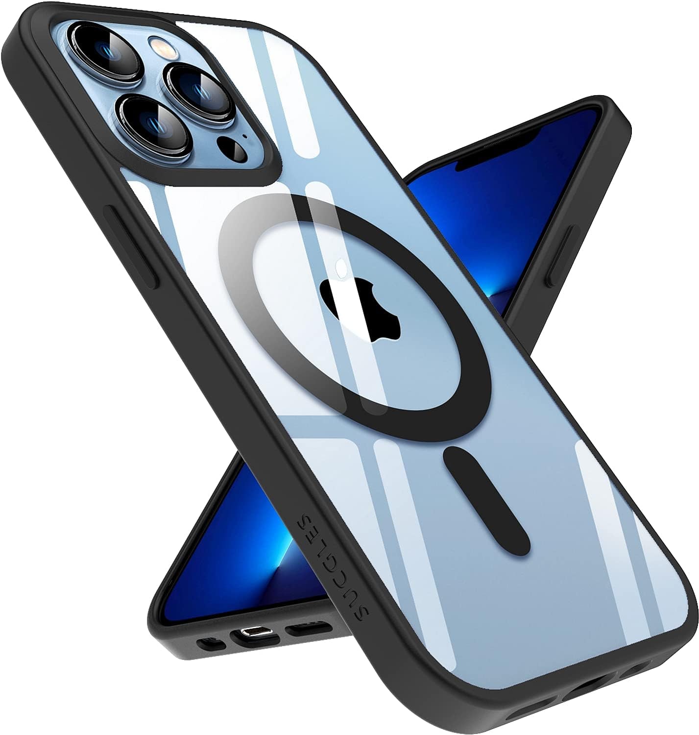 [2023 New] Crystal Clear Designed for Iphone 13 Pro Max Case, [Non-Yellowing] [Military Grade Protection] Shockproof Bumper Slim Fit Phone Case Thin Cover for Apple 13Pro Max (6.7 In, Clear)  Gotrays Gavin LLC Magnet Black Iphone 13 Pro Case 