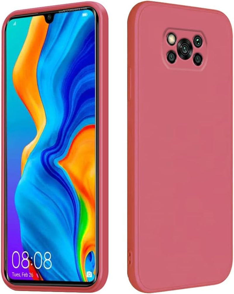 Wousunly Compatible with Poco X3 Pro Case Silicone Liquid Dark Green, Soft Smooth Touch Xiaomi Poco X3 NFC Phone Case Silicone Shockproof Thin Cover (Xiaomi Poco X3 Pro, Blue)  Wousunly Pink Xiaomi Poco X3 Pro 