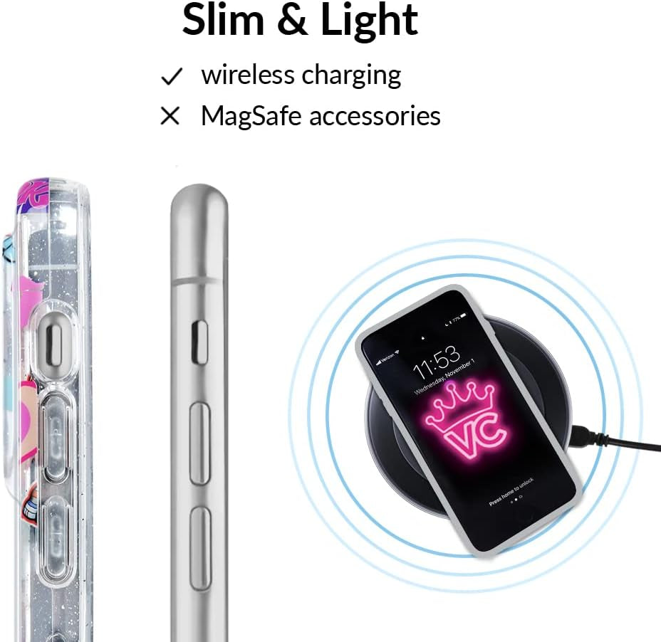 Velvet Caviar X Bratz Designed for Iphone 14 Pro Max Case for Women [8Ft Drop Tested] Cute Protective Bratz Dolls Accessories Phone Cases - Clear Glitter  Velvet Caviar   