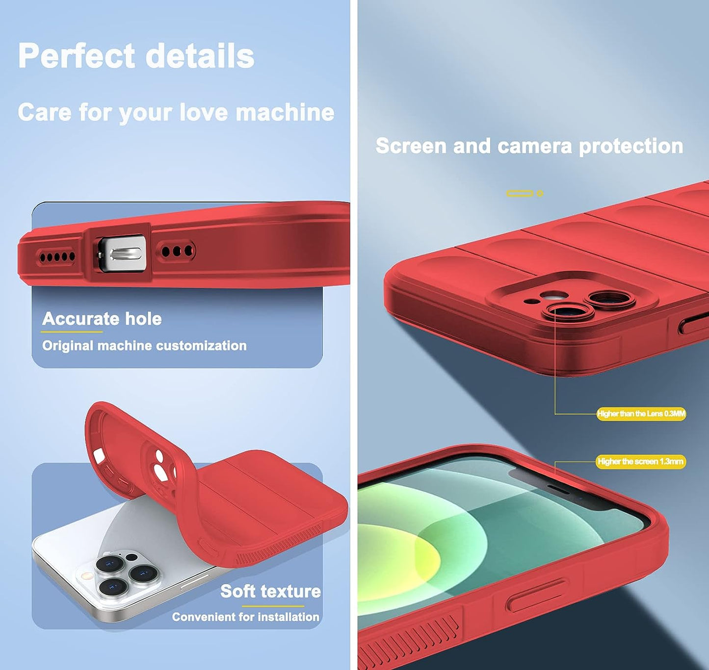 Tiwinxing Case Compatible with Oneplus Nord N30 5G Case Shockproof, Soft TPU Slim Oneplus Nord N30 5G Case for Women Men Anti-Scratch Protective Phone Case (Red)  Tiwinxing   