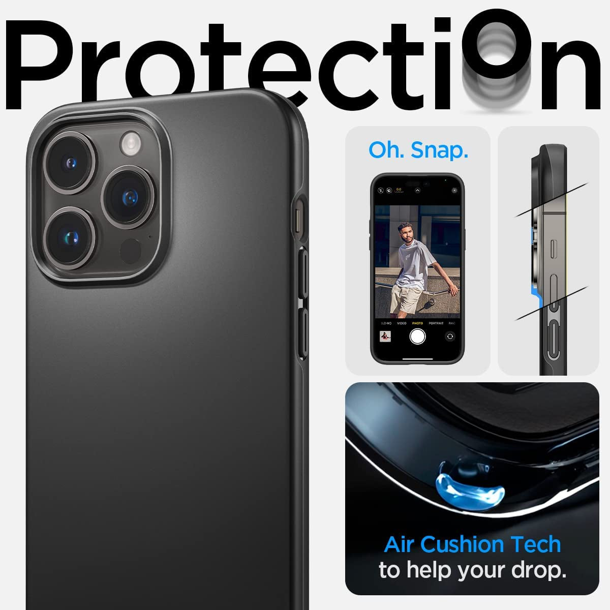 Spigen Thin Fit Designed for Iphone 14 Pro Case (2022) - Black  Spigen   