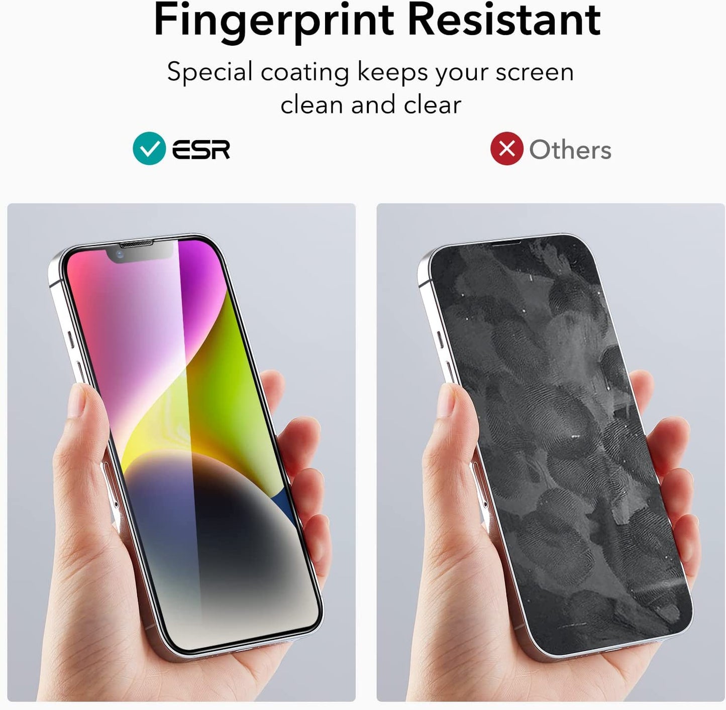 ESR for Iphone 14/13 / 13 Pro Screen Protector, Easy Installation Frame, Military-Grade Protection, Ultra Toughscratch Resistant, Tempered-Glass Screen Protector for Iphone 14/13 / 13 Pro, 3 Pack  ESR   