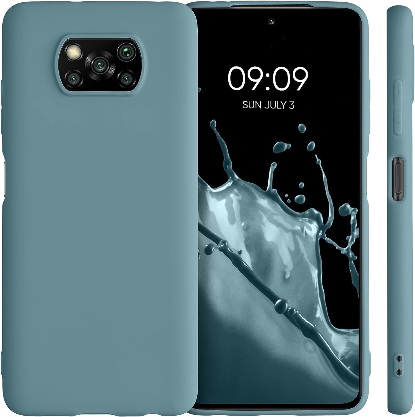 Kwmobile Case Compatible with Xiaomi Poco X3 Nfc/Poco X3 Pro Case - Soft Slim Protective TPU Silicone Cover - Arctic Night  KW-Commerce   