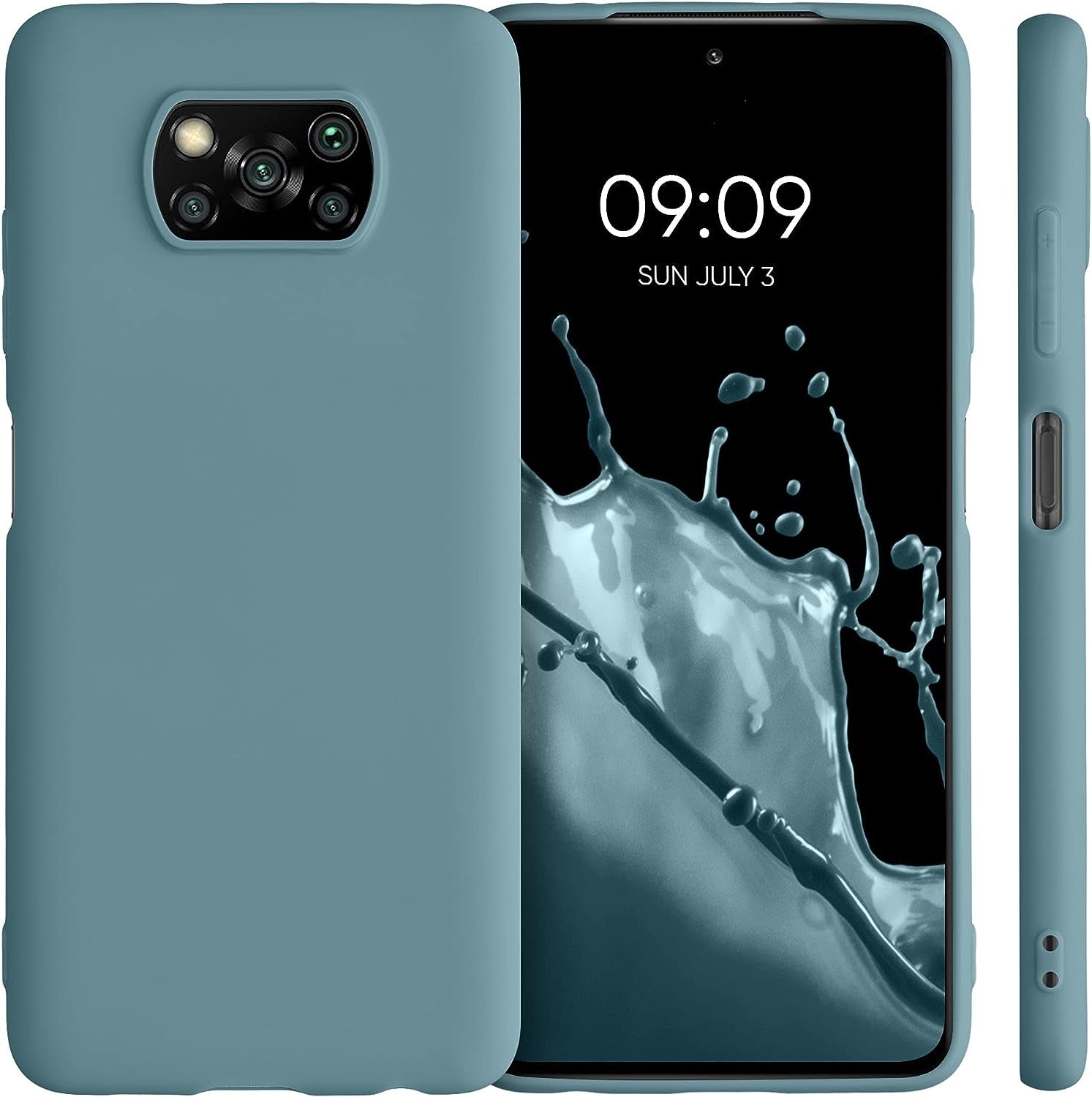 Kwmobile Case Compatible with Xiaomi Poco X3 Nfc/Poco X3 Pro Case - Soft Slim Protective TPU Silicone Cover - Arctic Night  KW-Commerce   