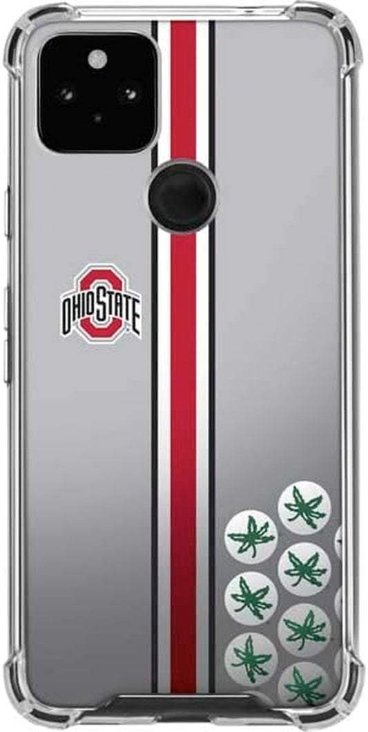 Skinit Clear Phone Case Compatible with Google Pixel 4A 5G - Officially Licensed Ohio State University Buckeyes Design  Skinit   