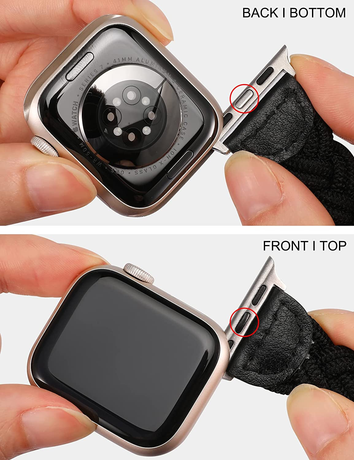 Wearlizer Watch Band Connector Compatible with Apple Watch Band Adapter, Replaceable Metal Connection Adapter with Replacement Tool for Iwatch Ultra Series 8 7 6 5 4 3 2 1 22Mm Width Straps  Wearlizer   