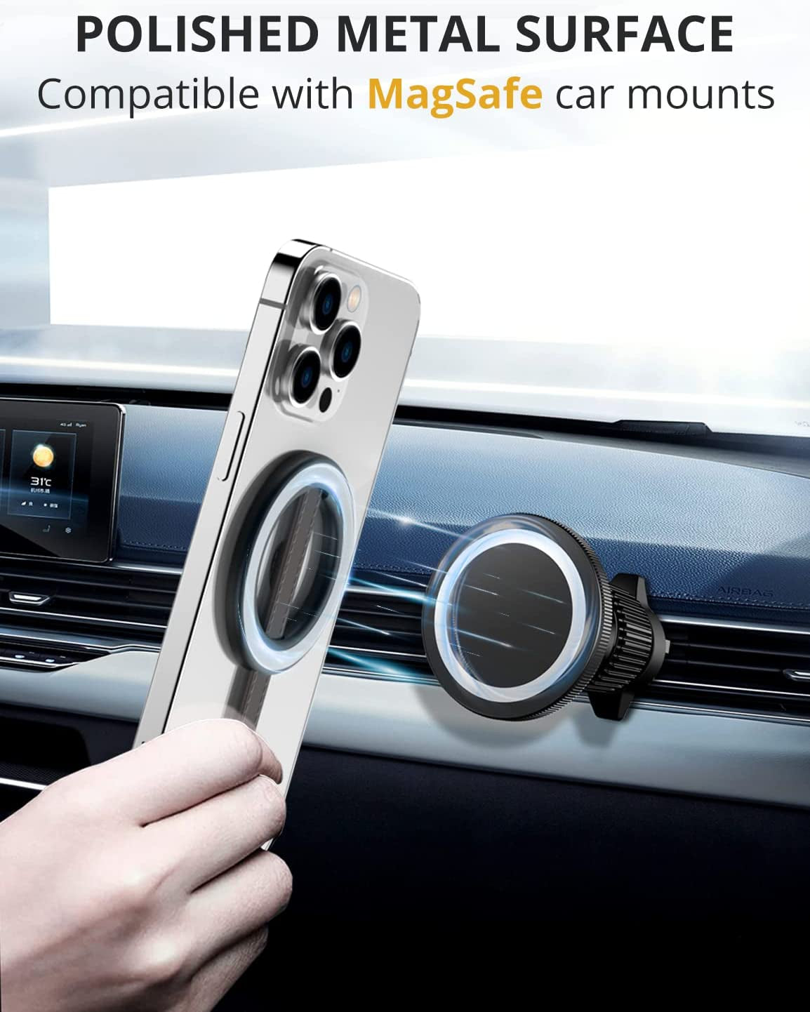 SUPMEGA Phone Grip, Phone Ring Holder with Leather Loop Finger Grip and Kickstand, Sticky Comfortable Slim Phone Finger Holder for All Phones  SUPMEGA   