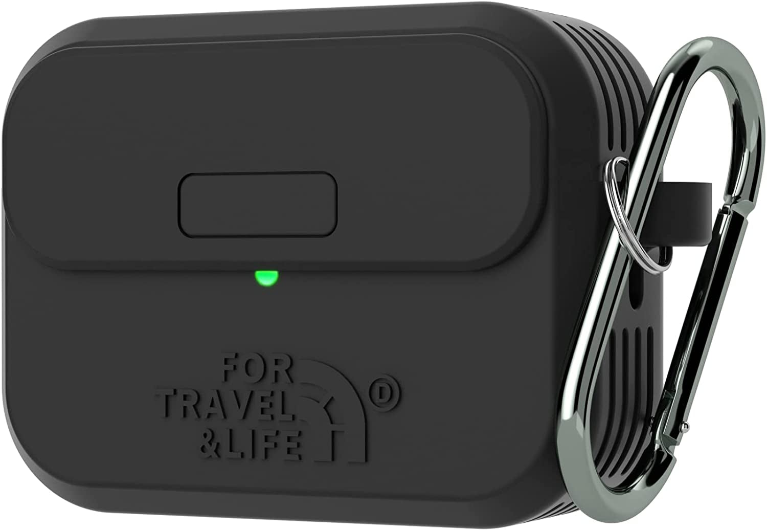 Airpods Pro 2Nd/1St Generation Case Cover,Secure Lock Full Protective Silicone Skin Accessories for Women Men with Apple Airpods Pro 2022/2019 Charging Case,Design by Doboli,Matcha Green  Doboli Black  