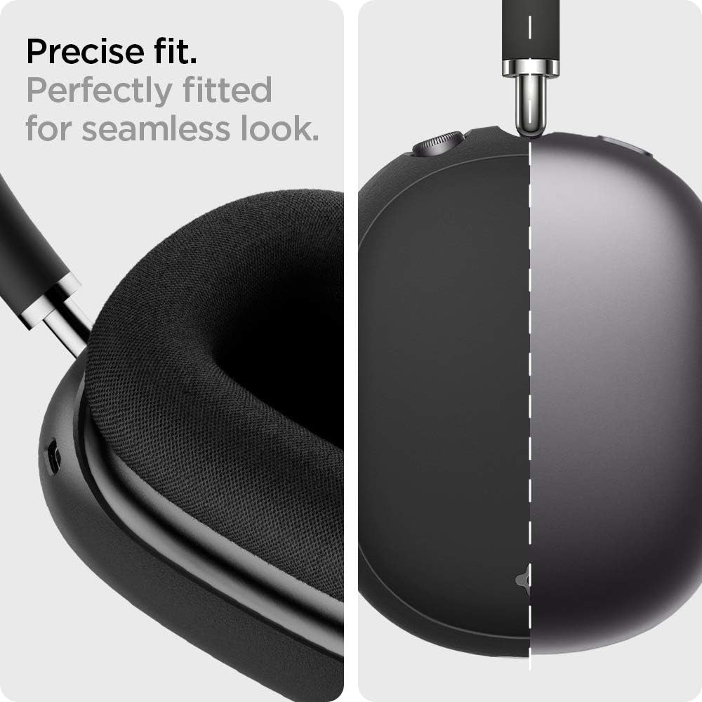 Spigen Silicone Fit Designed for Airpods Max Case Cover Protective Silicone Ear Cup Covers - Black  Spigen   