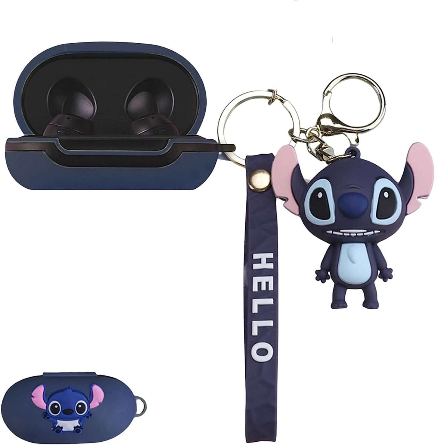 CASEVERSE Case for Samsung Galaxy Buds Plus/Galaxy Buds, Cute Cartoon Pig Silicone Soft Covers for Galaxy Buds Plus/Buds with Keychain for Kids Girls Boys  CASEVERSE Cartoon 1  