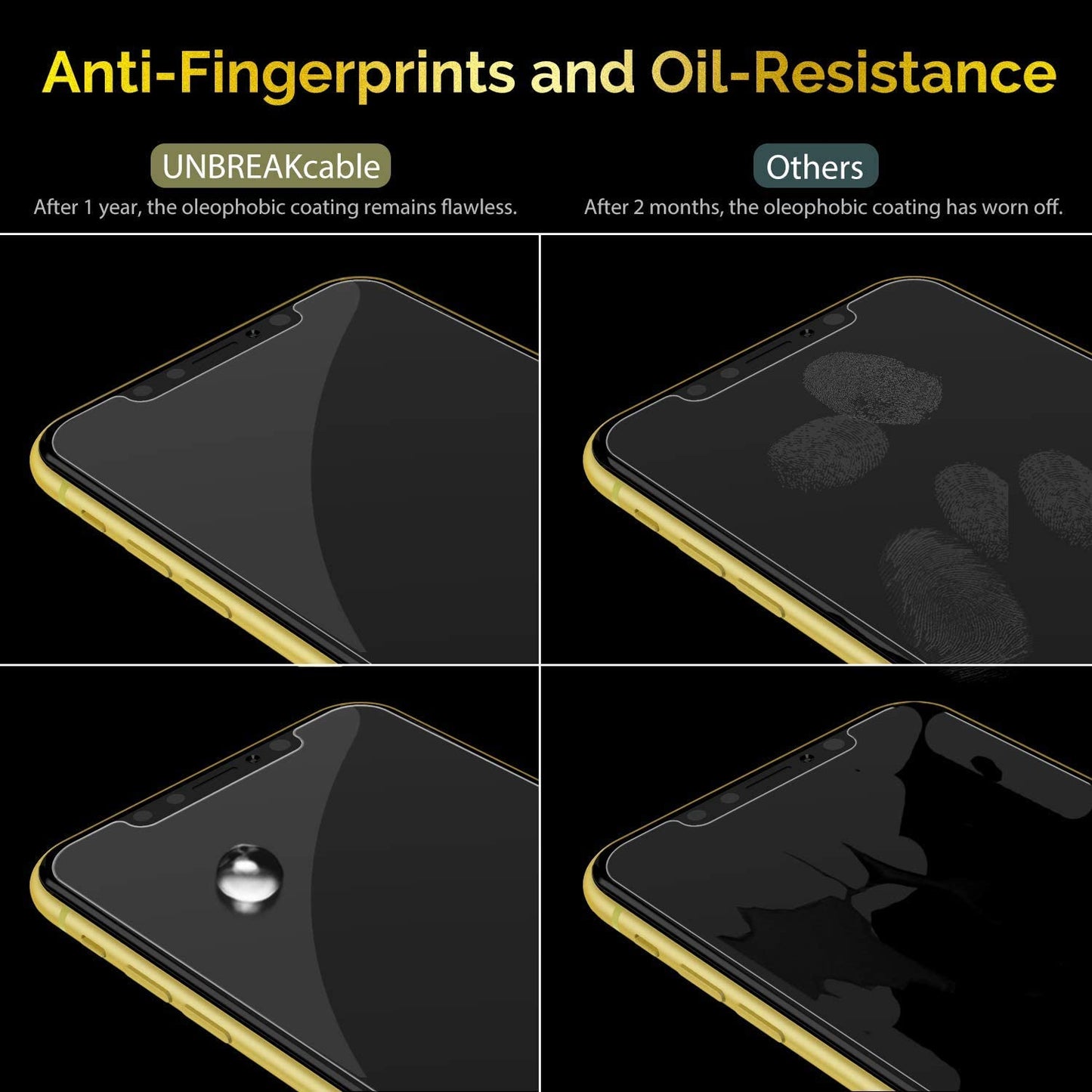 Unbreakcable Screen Protector for Iphone 11/ Iphone XR [3-Pack] [99.99% HD Clear] [Easy Installation Frame] [9H Hardness] [Full Coverage] [Bubble Free][Free Alignment Tool, Anti-Scratch][ Anti-Fingerprint] for Apple 6.1''  UNBREAKcable   