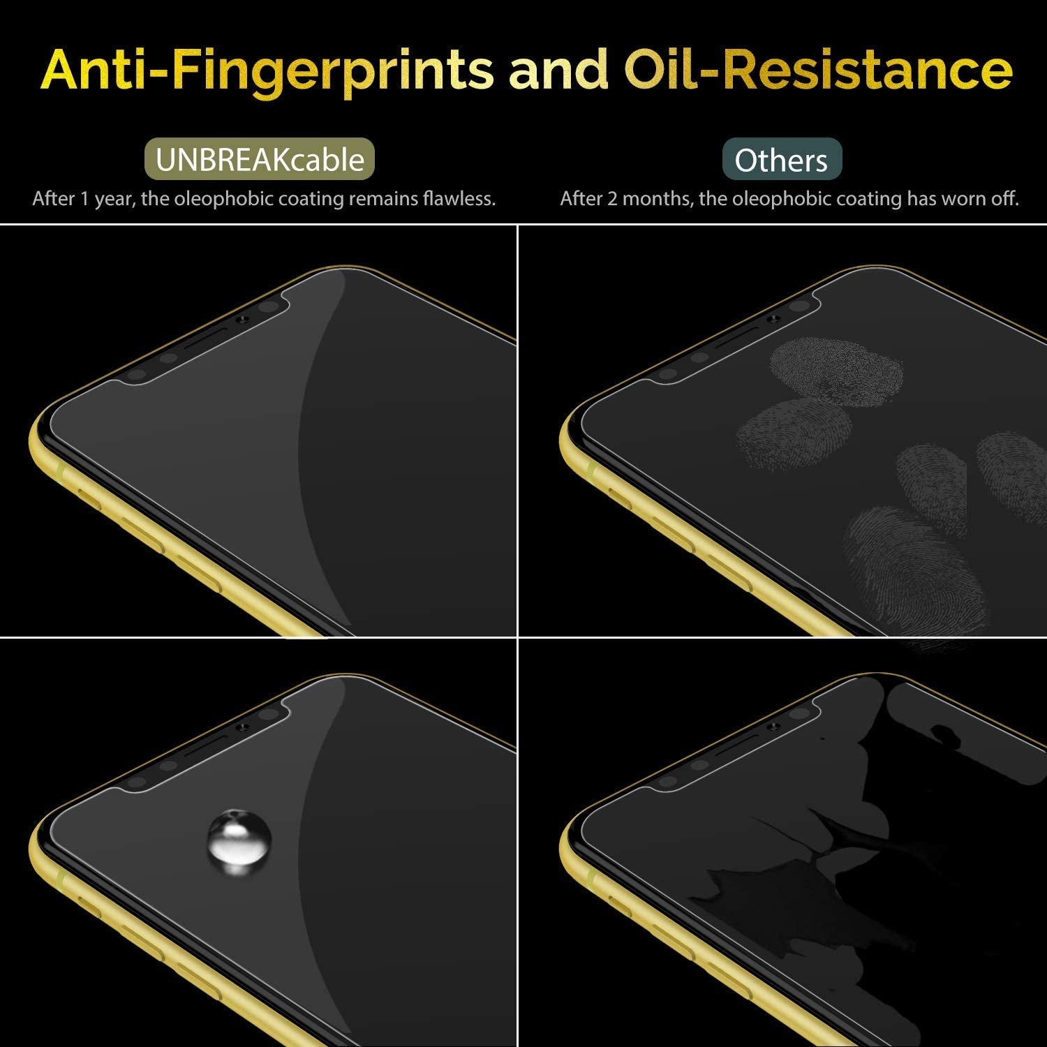 Unbreakcable Screen Protector for Iphone 11/ Iphone XR [3-Pack] [99.99% HD Clear] [Easy Installation Frame] [9H Hardness] [Full Coverage] [Bubble Free][Free Alignment Tool, Anti-Scratch][ Anti-Fingerprint] for Apple 6.1''  UNBREAKcable   