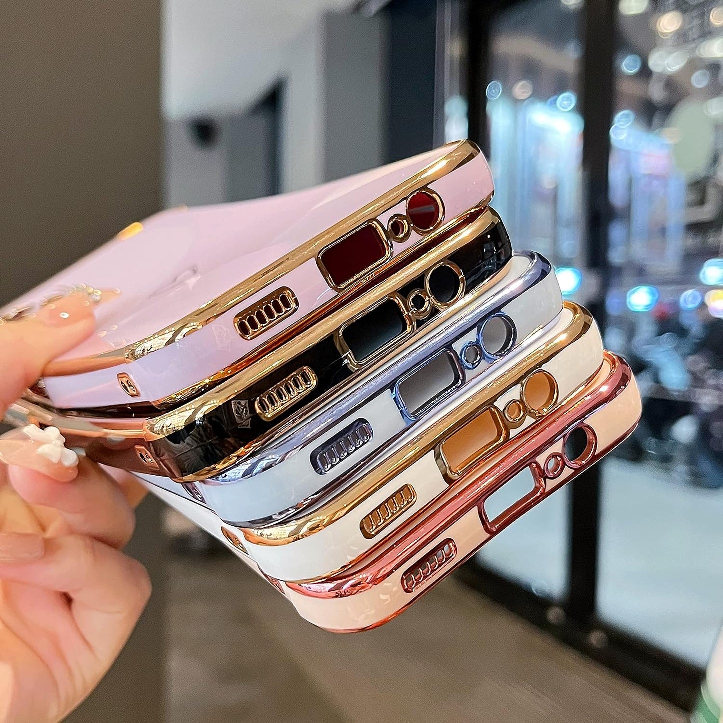 ZTOFERA Samsung Galaxy A14 5G Case,Cute Plating Edge Love Hearts Pattern with Camera Lens Protection Phone Cover for Galaxy A14 6.6",Purple  ZTOFERA   