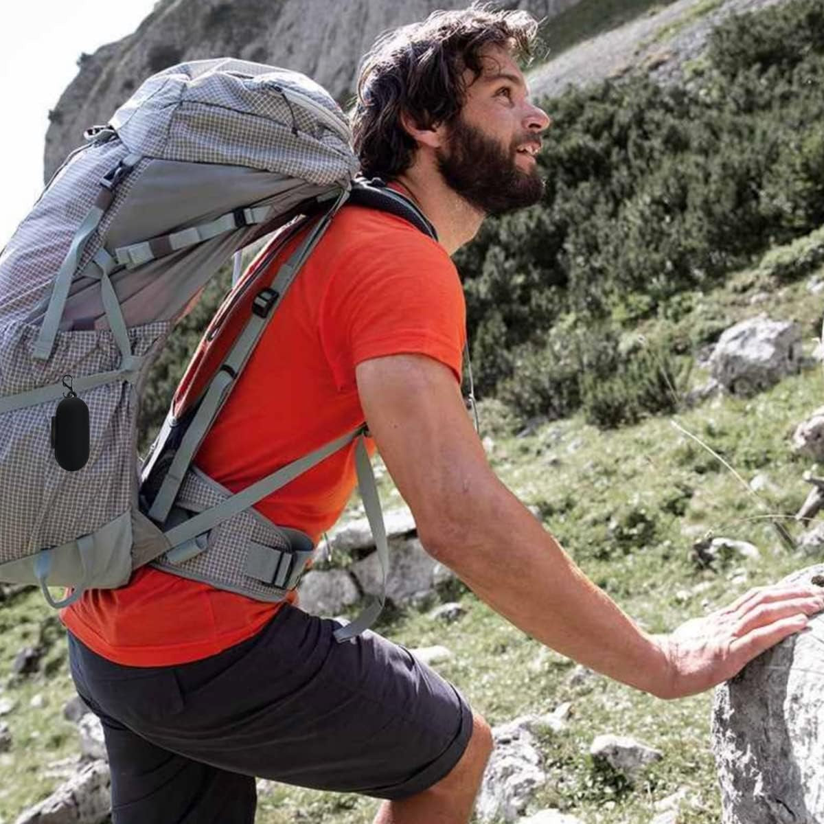 3PCS Case Cover for Sony WF-C700N Wireless In-Ear Headphones Silicone Case, Shockproof, Anti-Fall, Waterproof, Protective Cover for Sony WF 700N Earbuds Case Cover with Keychain (Black+Blue+Red)  XLDK   