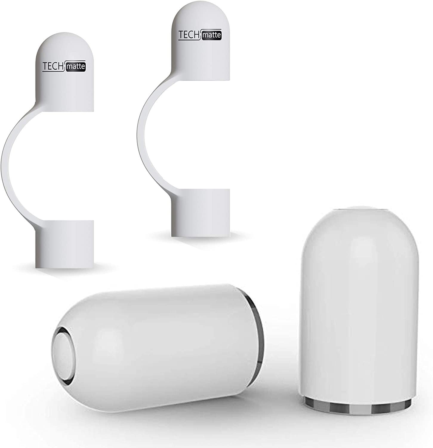 Techmatte Magnetic Replacement Caps Compatible with Apple Pencil 1St Generation-Cap Tether Included (2 Pack)  TechMatte   