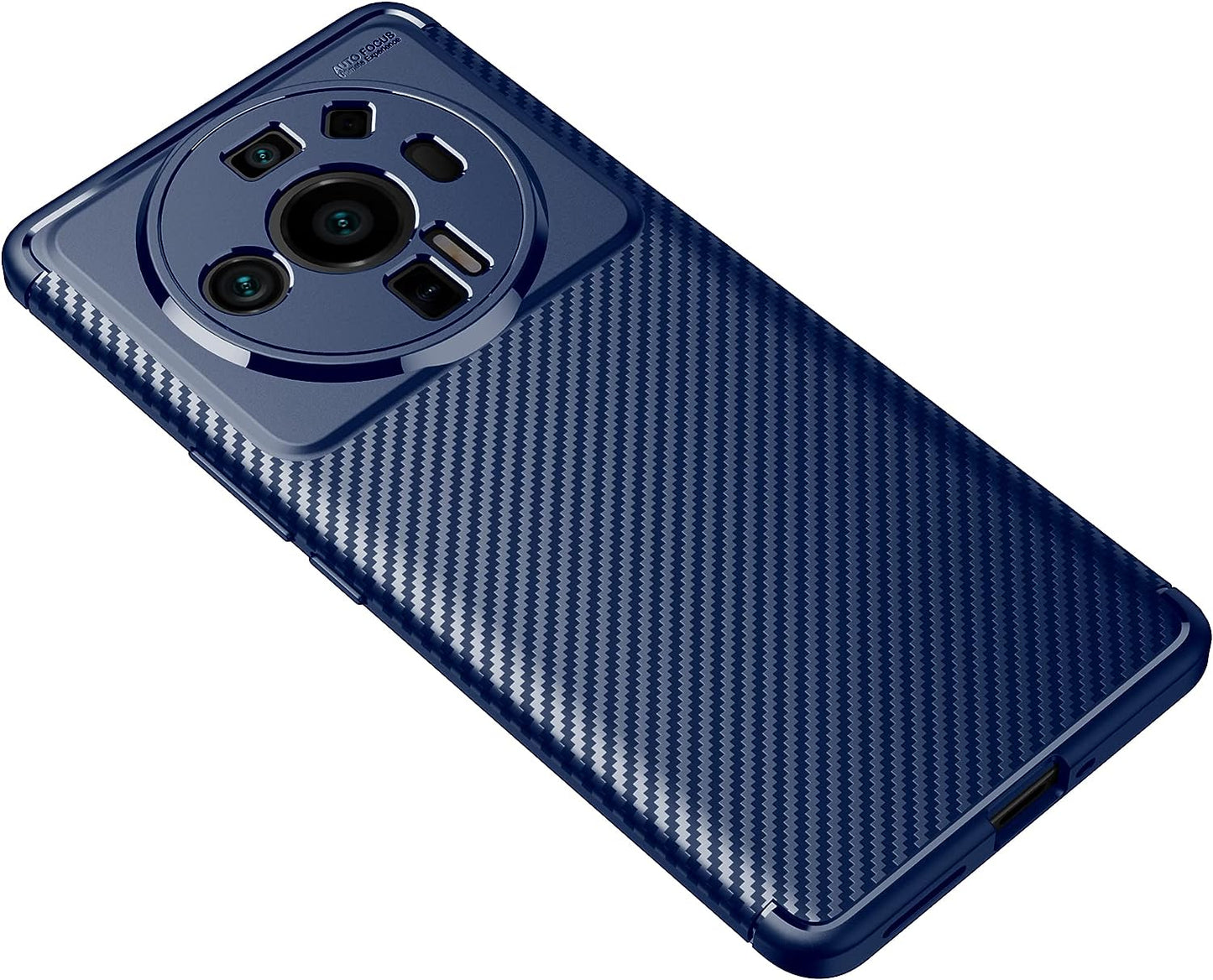 Cruzerlite Case Compatible with Xiaomi Mi 12 Ultra Case Carbon Fiber Texture Design Cover Anti-Scratch Shock Absorption Case Made for Xiaomi Mi 12 Ultra Case (2022) (Leather Black)  Swiss Case Limited Carbon Blue  