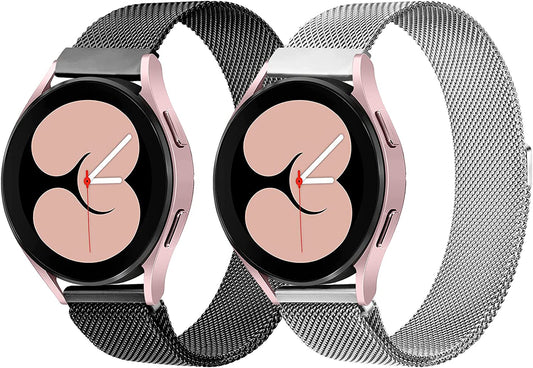 Vomulato Magnetic Bands Compatible with Samsung Galaxy Watch 5/4 40Mm 44Mm,Galaxy Watch 5 Pro 45Mm, Galaxy Watch 4 Classic 42Mm 46Mm, Galaxy Watch 3 41Mm ,Galaxy Active 2/ Active, 20Mm Adjustable Replacement Metal Wristband for Women Men  Vomulato   