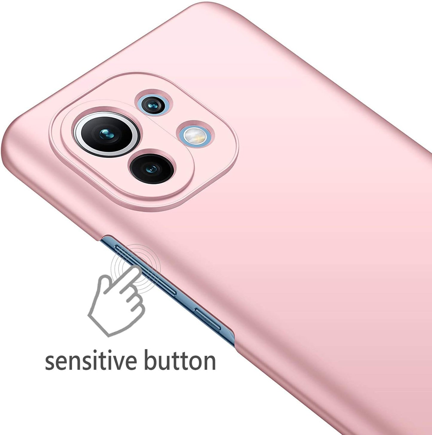 Case for Xiaomi Mi 13 Thin Protective Phone Case Mi 13 [Protect from Shock/Scratch/Slip/Fingerprint] [Matte Finish] Minimalist PC Hard Phone Cover for Xiaomi Mi 13, Pink  Ahonest   