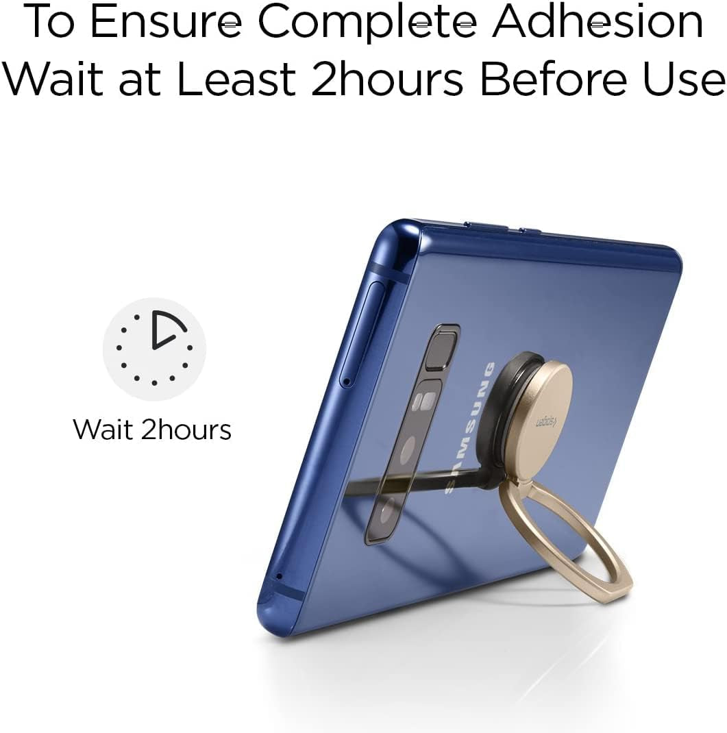 Spigen Style Ring 360 Cell Phone Ring/Phone Grip/Stand/Holder for All Phones and Tablets Compatible with Magnetic Car Mount - Champagne Gold  Spigen   