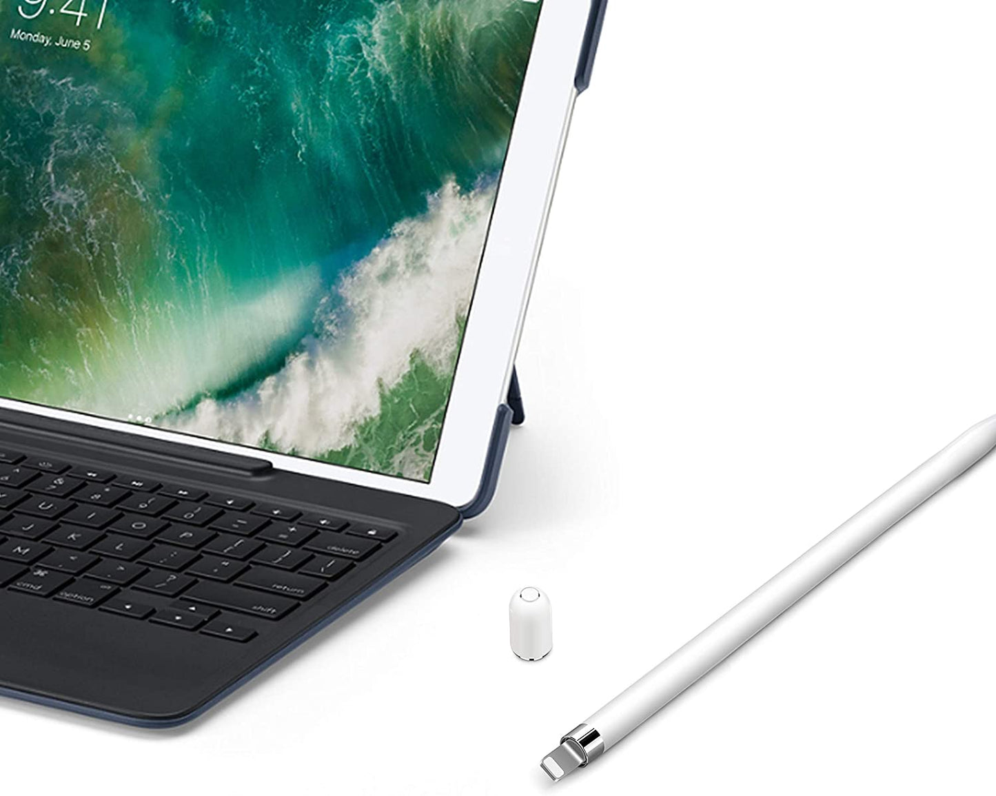 Jelanry Pencil Cap for Apple Pencil Magnetic Replacement Cap Stylus Protective Cover Caps for Apple Pencil 1St Generation Ipad Pro Pen (2 Pack)  Jelanry   