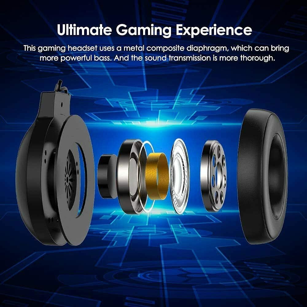 Wired Headphone Headset Gaming Headphone Bass Stereo 3D Sound with Mic anti Noise for Smartphone  ChengXiang   