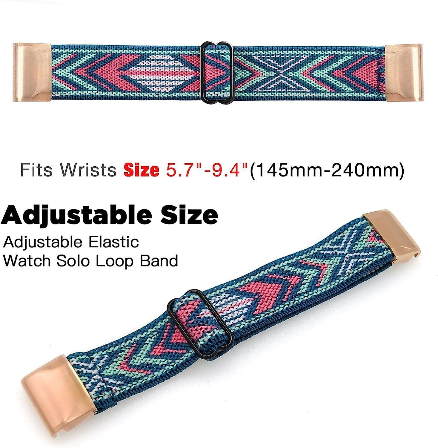Abanen Elastic Watch Bands for Fenix 7S / Fenix 6S / Fenix 5S / Descent Mk2S, Quick Fit 20Mm Soft Nylon Stretchy Embroidery Loop Breathable Wristband Strap for Garmin Fenix 5S Plus  Abanen   
