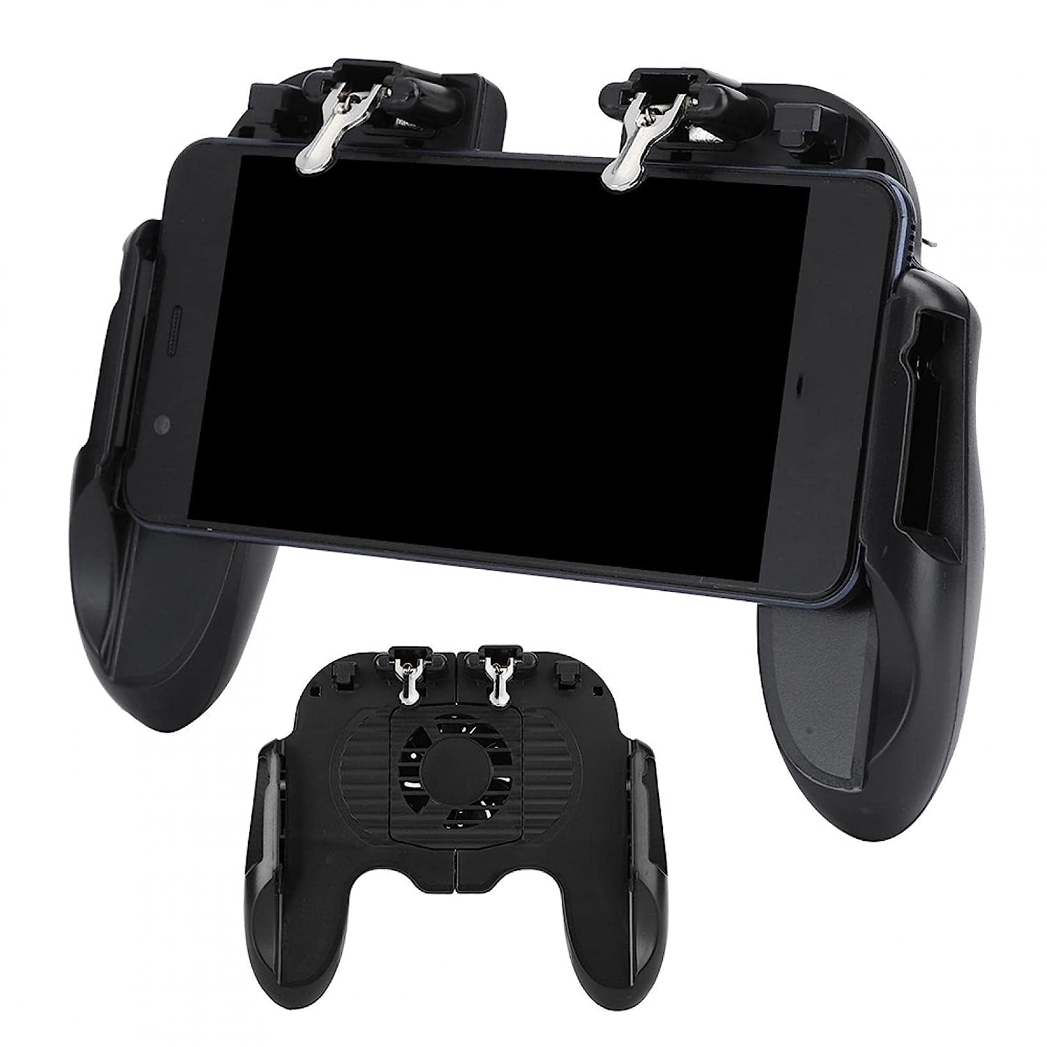 Yunir Gaming Grip, Game Controller with Cooling Fan Gamepad Mobile Controller Trigger Applicable to for and for IOS Smartphones (Handle Holder)  Yunir   