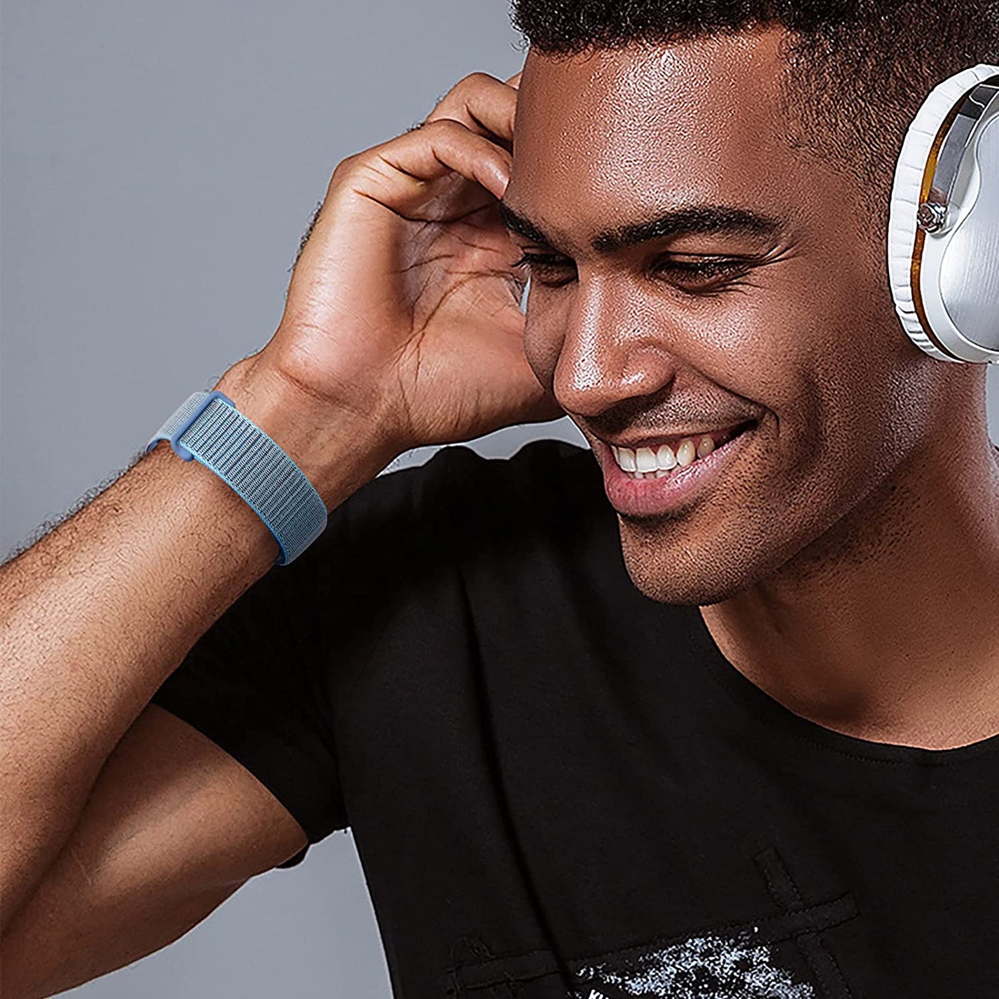 WJK 6 Pack Stretchy Nylon Solo Loop Bands Compatible with Apple Watch 38Mm 40Mm 41Mm 42Mm 44Mm 45Mm 49Mm Women Men, Adjustable Braided Sport Elastic Wristband for Iwatch Ultra SE Series 8 7 6 5 4 3 2 1  WJK   