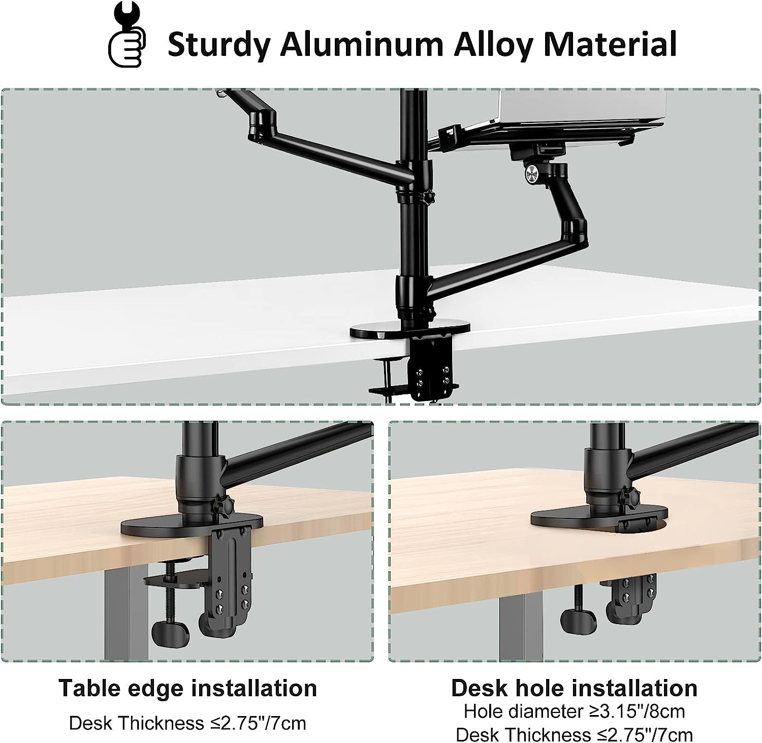 Procase 6-In-1 Desktop Selfie Stand with 10.2" LED Ring Light, Compatible with 12-17” Laptops/ 7-13” Tablets/ 17-32” Monitors/3.5-6.7” Phones DSLR Digital Camera for Live Video Online Meeting -Black  ProCase   