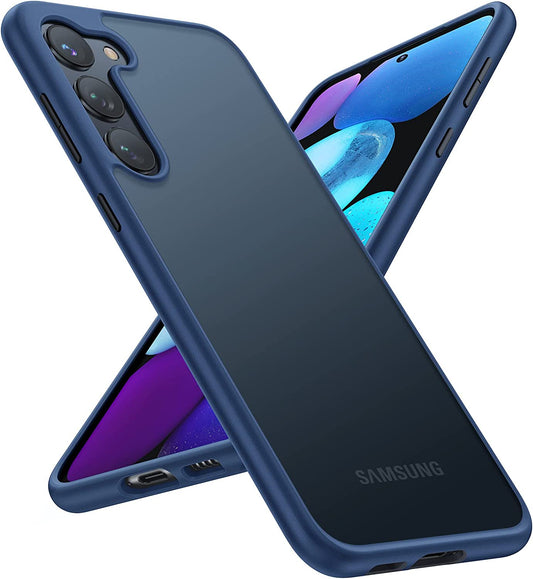 TORRAS Shockproof Designed for Samsung Galaxy S23 plus Case(Only), [Military Grade Drop Tested] Translucent Slim Protective Matte Phone Case for Samsung S23 plus Case 5G Guardian,Navy Blue  TORRAS   
