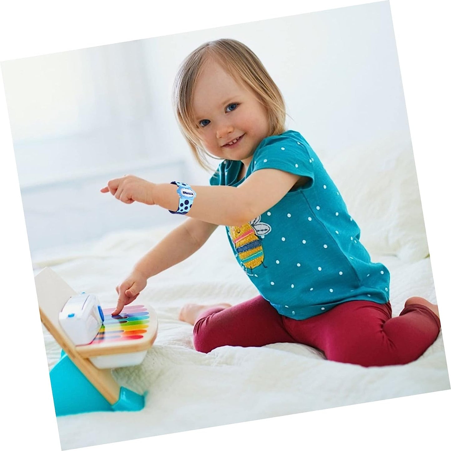 Mikikit Smartwatch Bands Children Universal Supple Wristband Belt Replacement Anti-Slip Smartwatch Watchband Strap Decorative Watch Kids Silicone Band Silicone Wristbands  Mikikit   