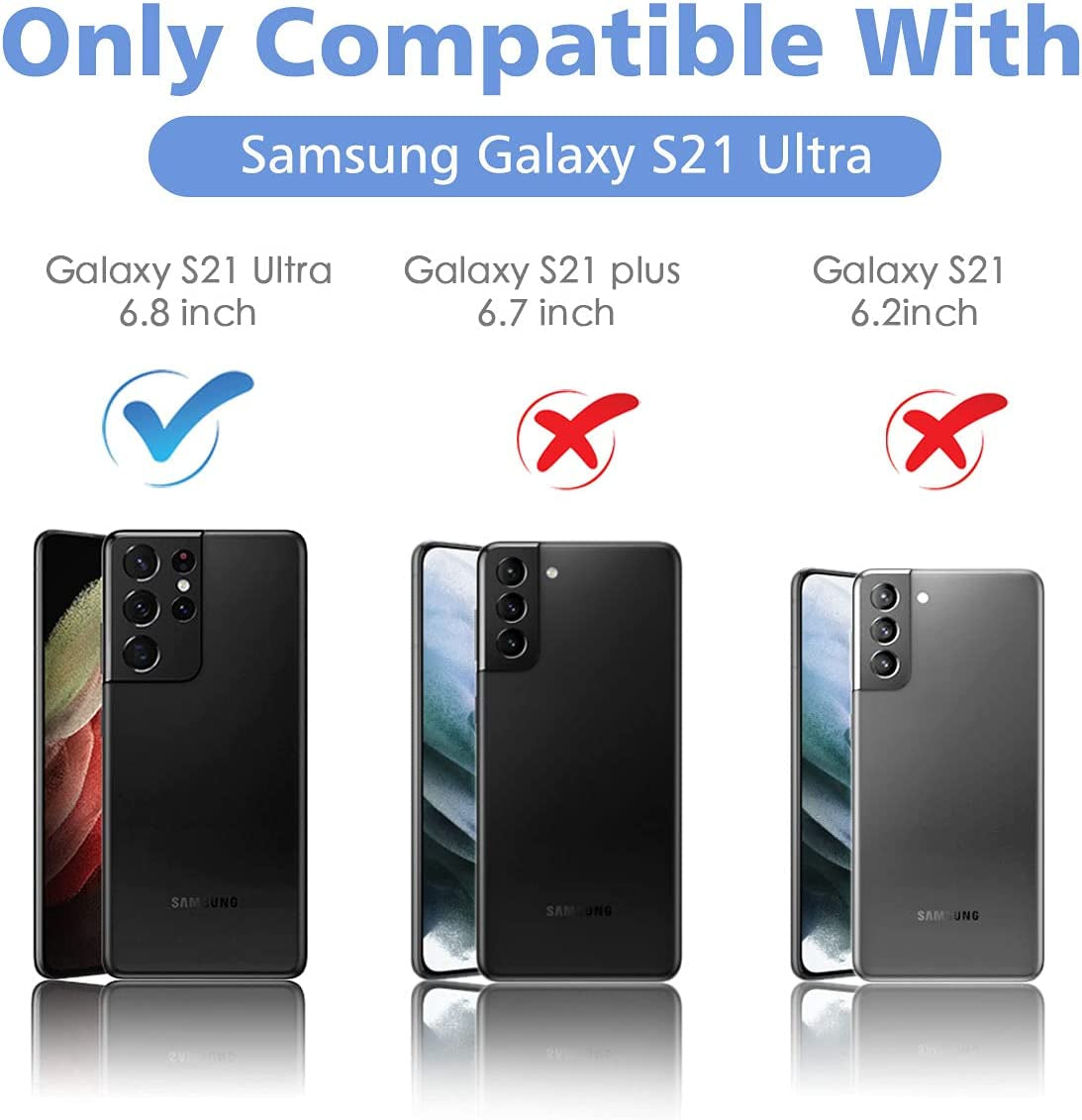 Imluckies for Samsung Galaxy S21 Ultra Case with Camera Cover, Hard PC Back & Soft Bumper, Protective & Slim Fit, Camera Protection Case for Samsung Galaxy S21 Ultra 6.8"-Green  imluckies   