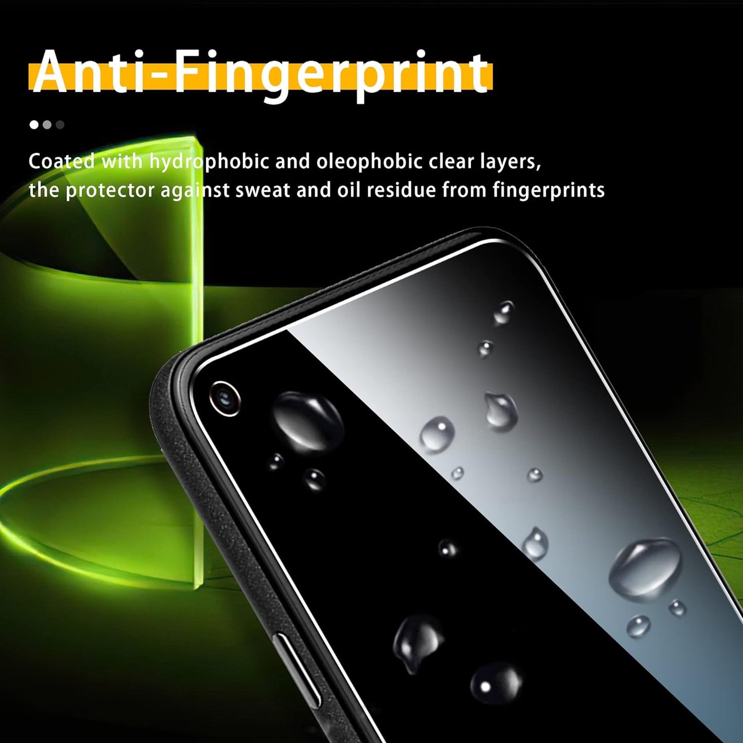 Ogrish 2 Pack Tempered Glass Screen Protector for Google Pixel 5 - and 2 Pack Camera Lens Protector【Hd Clarity】【Anti-Scratch】【Case Friendly】【Anti-Fingerprint】  Ogrish   