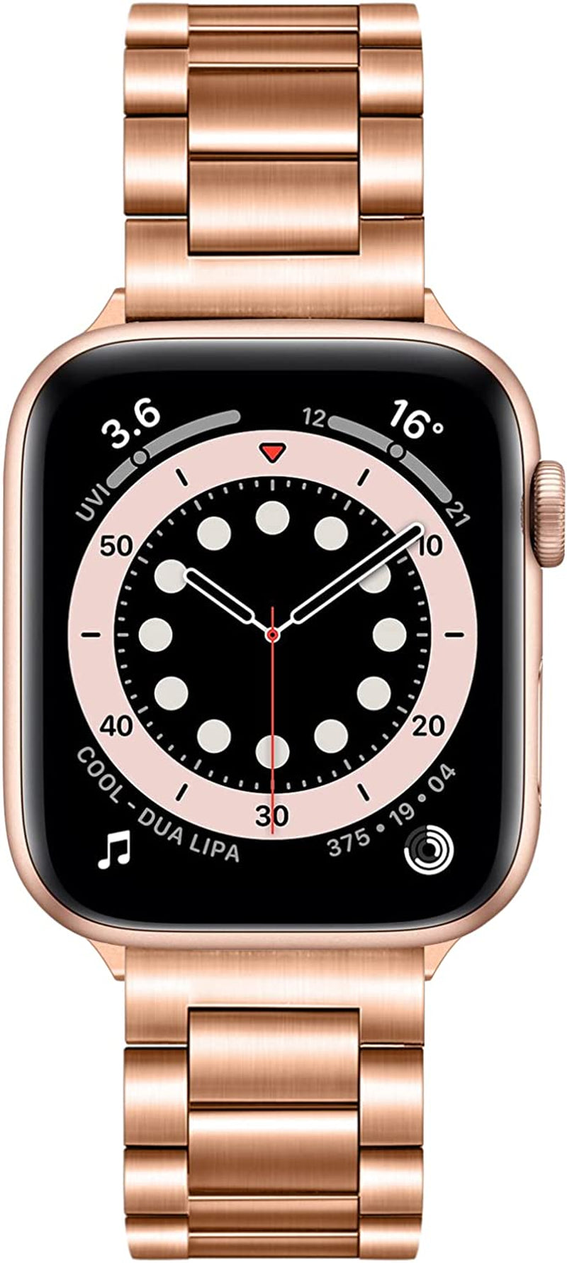 Trumirr Band for Apple Watch Series 8 7 41Mm Silver, Solid Stainless Steel Watchband Replacement Strap for Iwatch SE Series 8 7 6 5 4 3 2 1 41Mm 40Mm 38Mm  TRUMiRR Rose Gold 42/44/45/49mm 