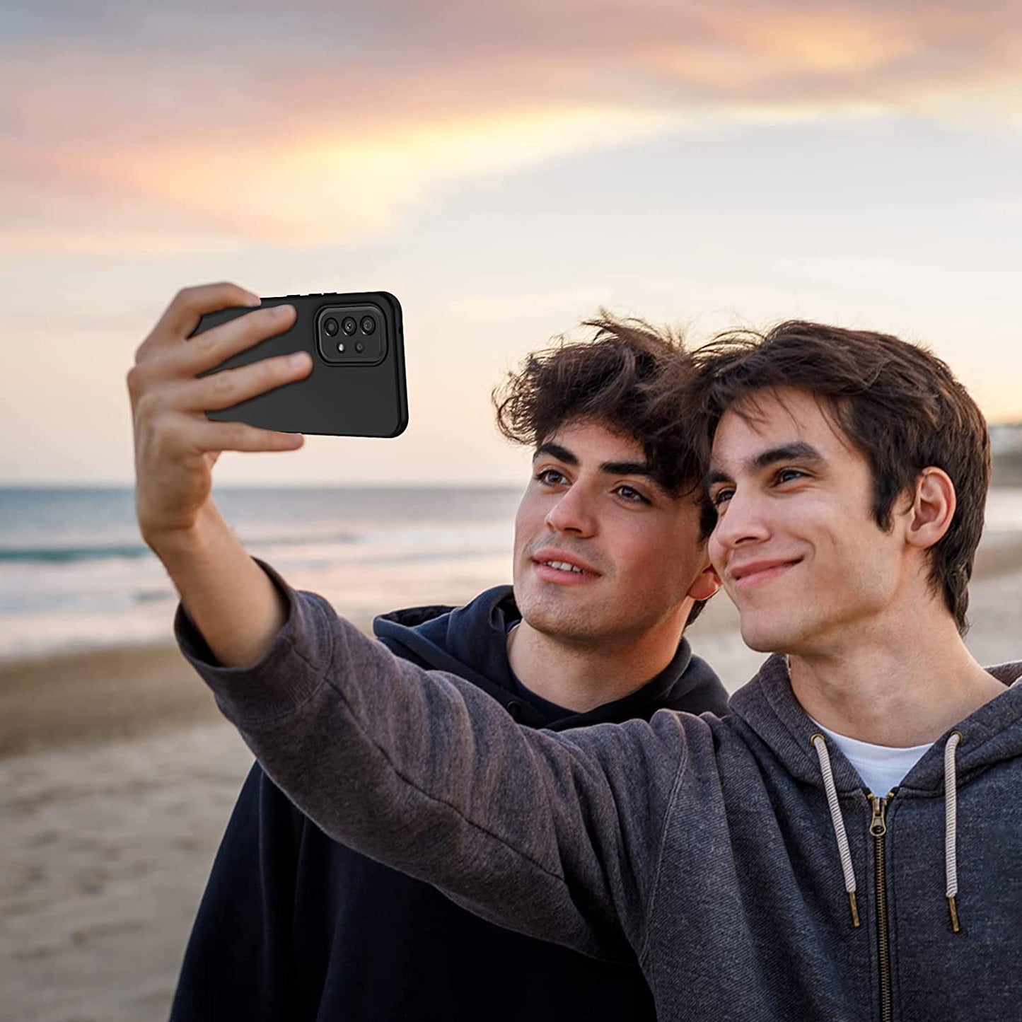 PUJUE for Samsung Galaxy A53 5G Case: Shockproof Protective Phone Cases - Soft Silicone TPU Slim Cell Shell - Cute Durable Rugged Matte Phone Covers (Black)  PUJUE   