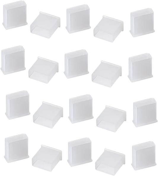 LAMPVPATH 20 Pcs USB Male Port Plug, USB Male anti Dust Cover Plug Protector Stopper Cap-White  LampVPath   