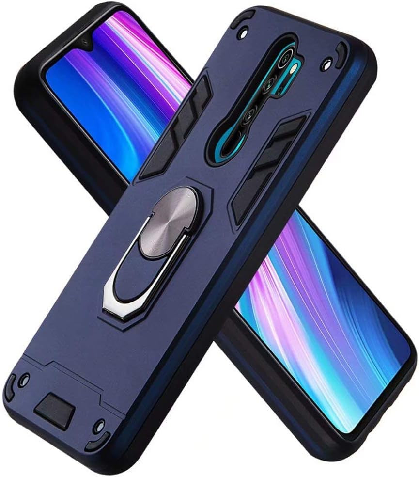 LHYIN Xiaomi Redmi Note 8 Pro 2 in 1 Kickstand Royal Blue Back Cover Case,Tpu Soft + PC Hard Hybrid Dual Layer Whole Body Protection Back Cover Shell Case for Xiaomi Redmi Note 8 Pro Royal Blue  LHYIN   