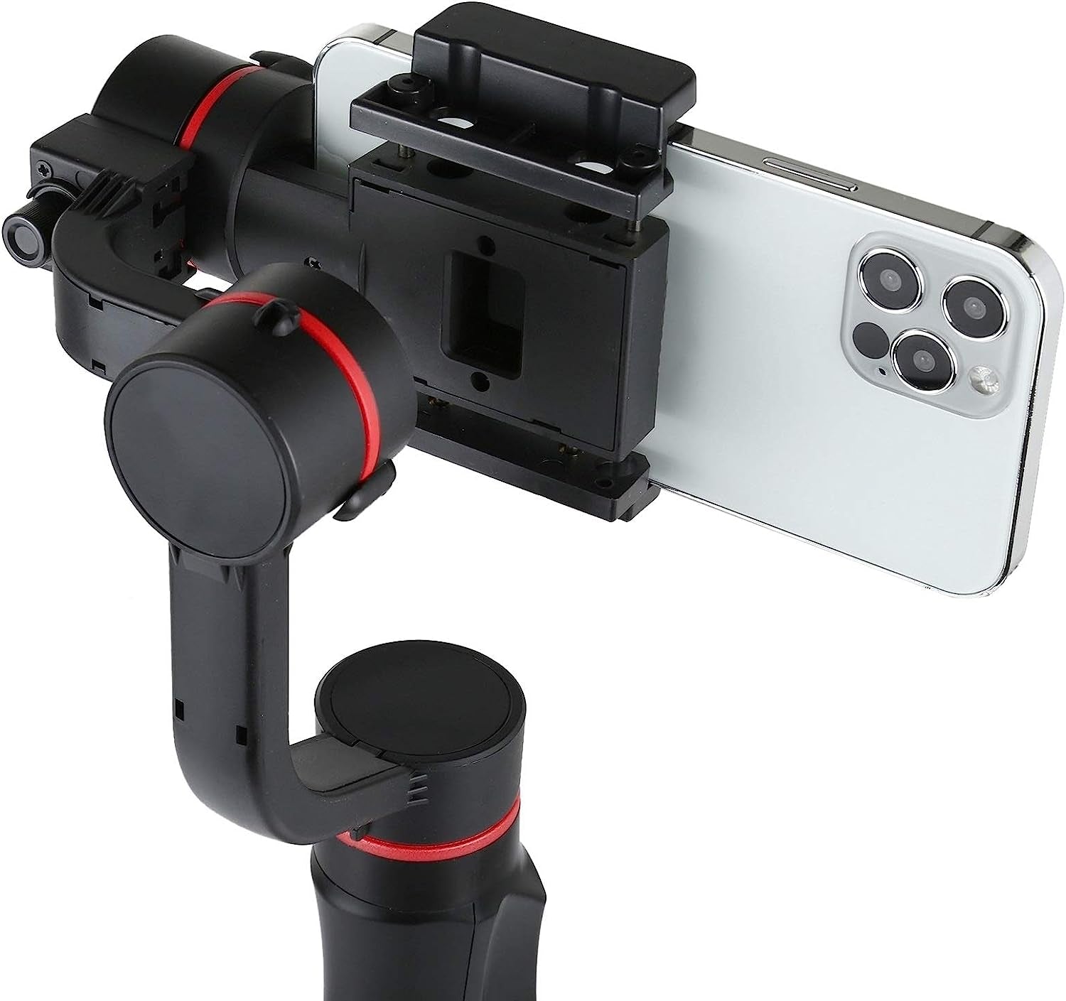 HUIFANGBU H2 Mobile Phone Stabilizer Three-Axis Anti-Shake Handheld Camera Gimbal Smart Camera Gimbal (Color : Red)  HUIFANGBU   