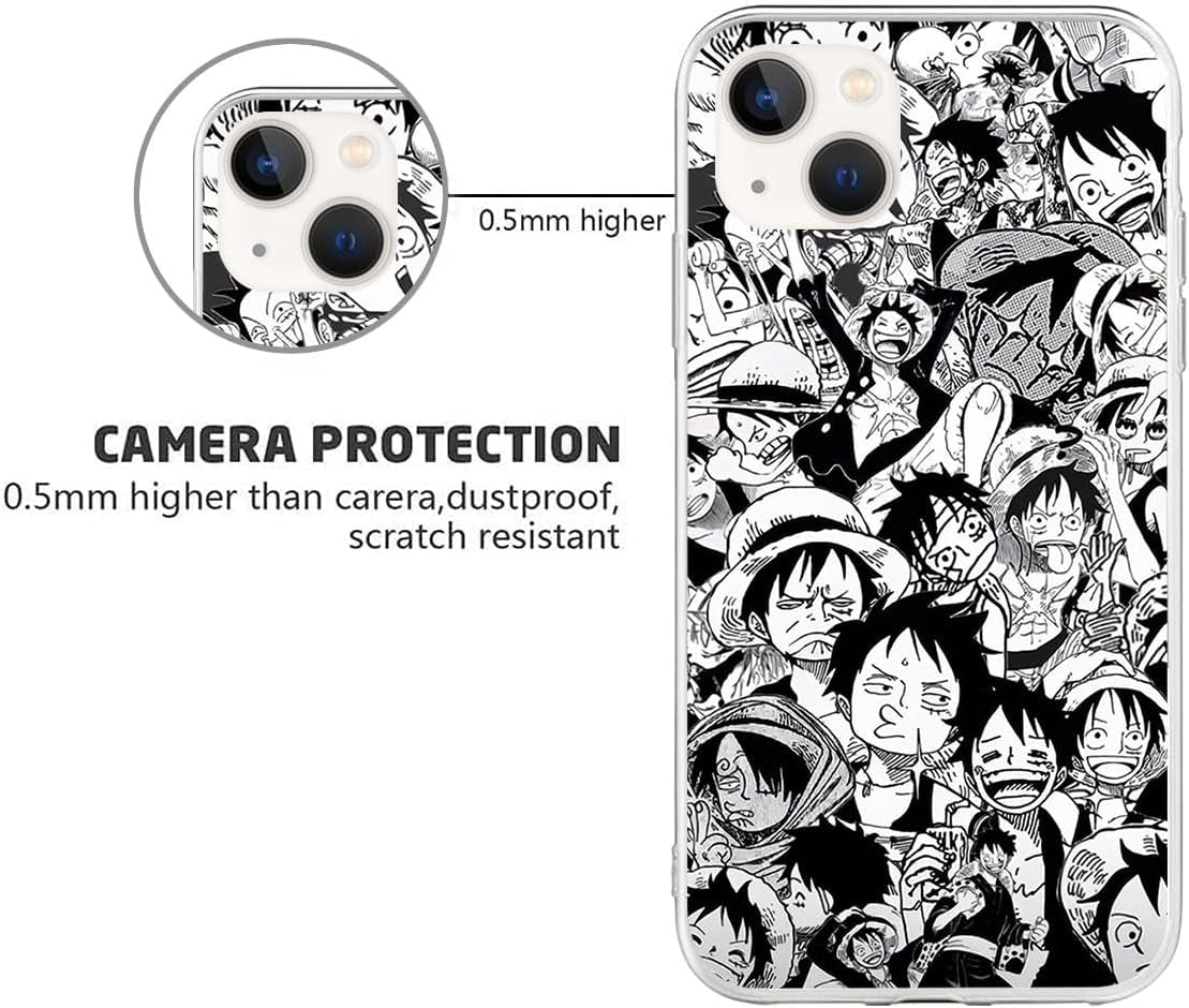 BAFAFA Compatible with LG G6 | LG G6+ | LG G6 plus Case with Luffy 382 Ultra Thin Shockproof Soft TPU Phone Case Clear  BAFAFA   