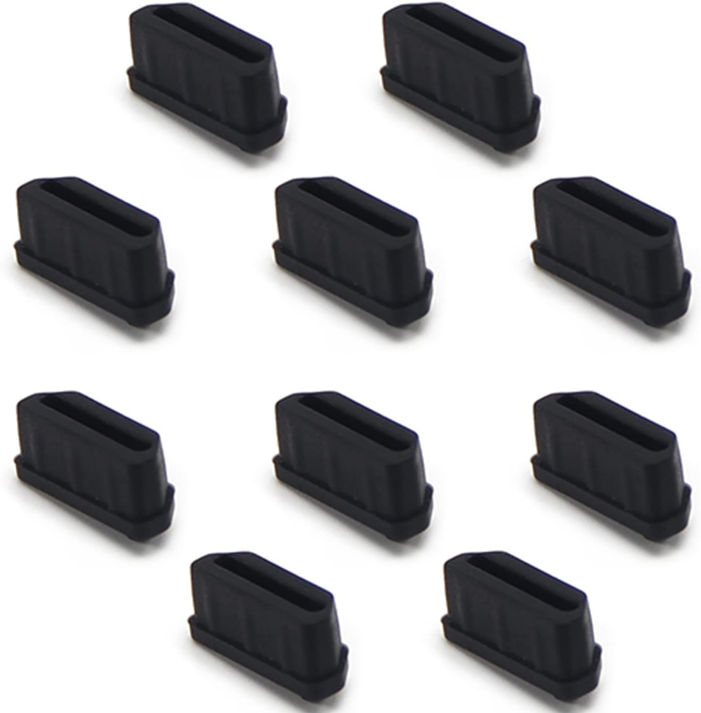 Fielect 20Pcs Silicone HDMI anti Dust Cover Plugs Protector Stopper Cap Black for Female Port Black for TV, Computer, 14X7X5Mm  Fielect   