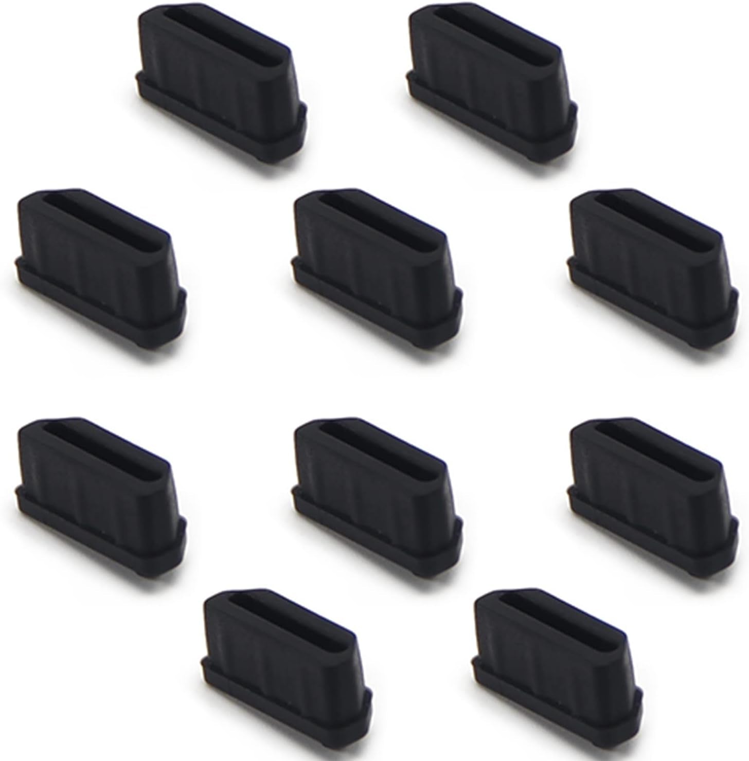 Fielect 20Pcs Silicone HDMI anti Dust Cover Plugs Protector Stopper Cap Black for Female Port Black for TV, Computer, 14X7X5Mm  Fielect   