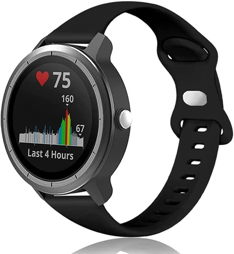 AEHON Slim Narrow Bands for Garmin Vivoactive 3/3 Music/Forerunner 245/645/Vivomove Hr/Venu Sq 20Mm Soft Silicone Sport Wristbands  AEHON   